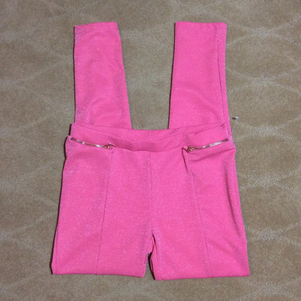 CRB Girls NEW Knit Pants in Pink Shimmer, XL 16